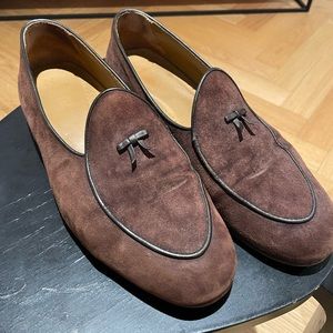 Suede Belgian loafers